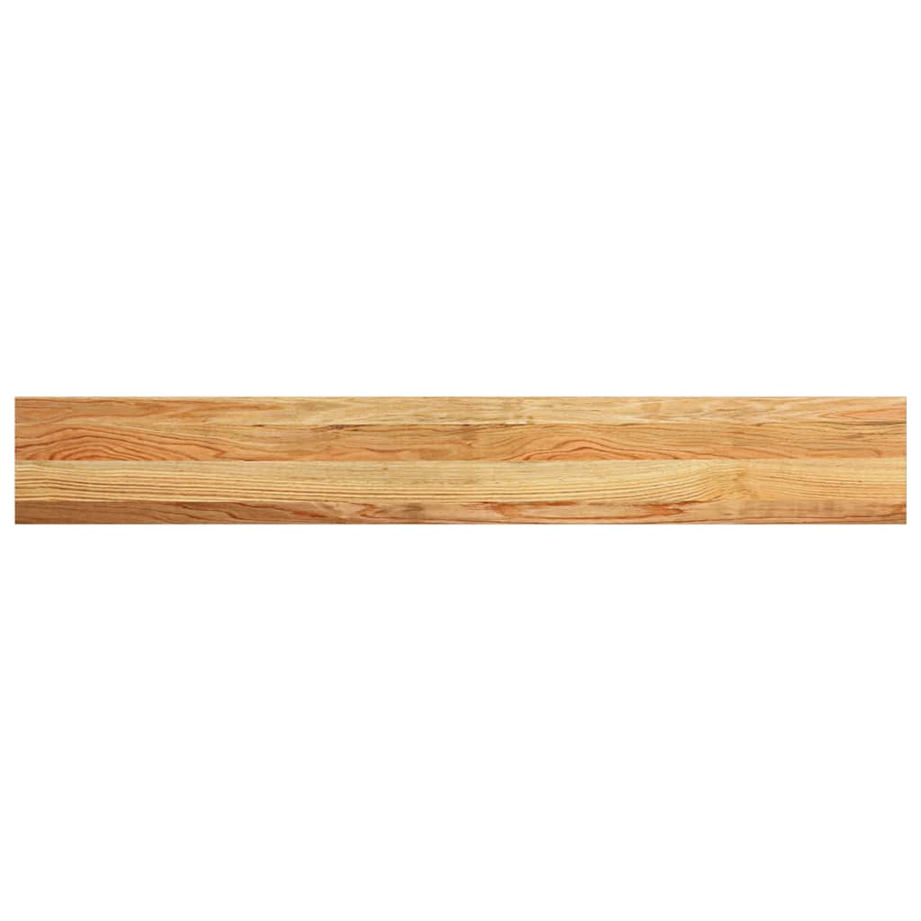 Prozorske klupice 2 kom svijetlosmeđe 140x20x2 cm masivne hrast