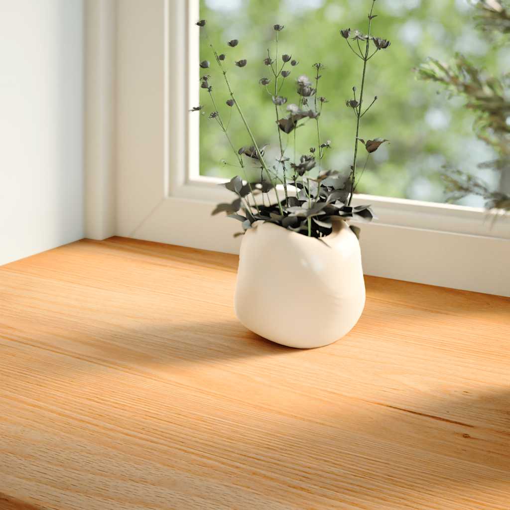 Prozorske klupice 2 kom svijetlosmeđe 90x25x2 cm masivne hrast