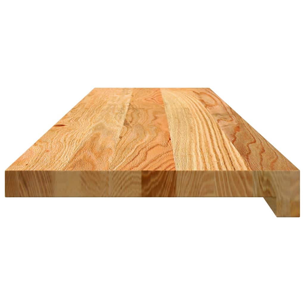 Prozorske klupice 2 kom svijetlosmeđe 100x25x2 cm masivne hrast