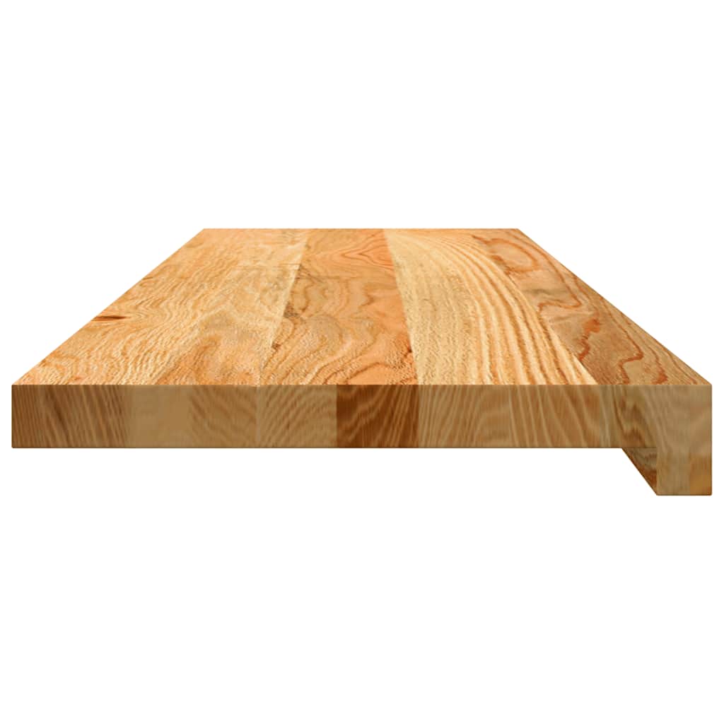 Prozorske klupice 2 kom svijetlosmeđe 80x30x2 cm masivne hrast