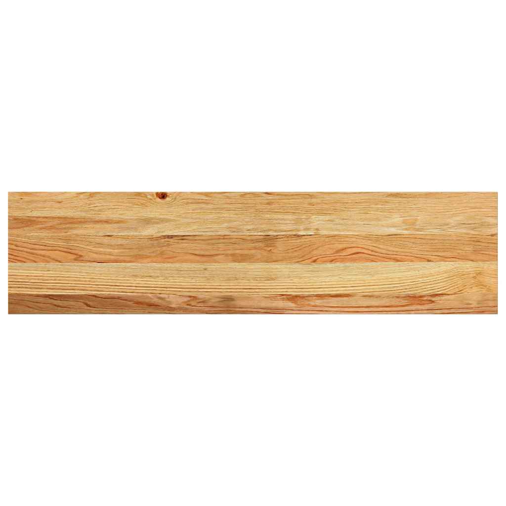 Prozorske klupice 2 kom svijetlosmeđe 100x30x2 cm masivne hrast