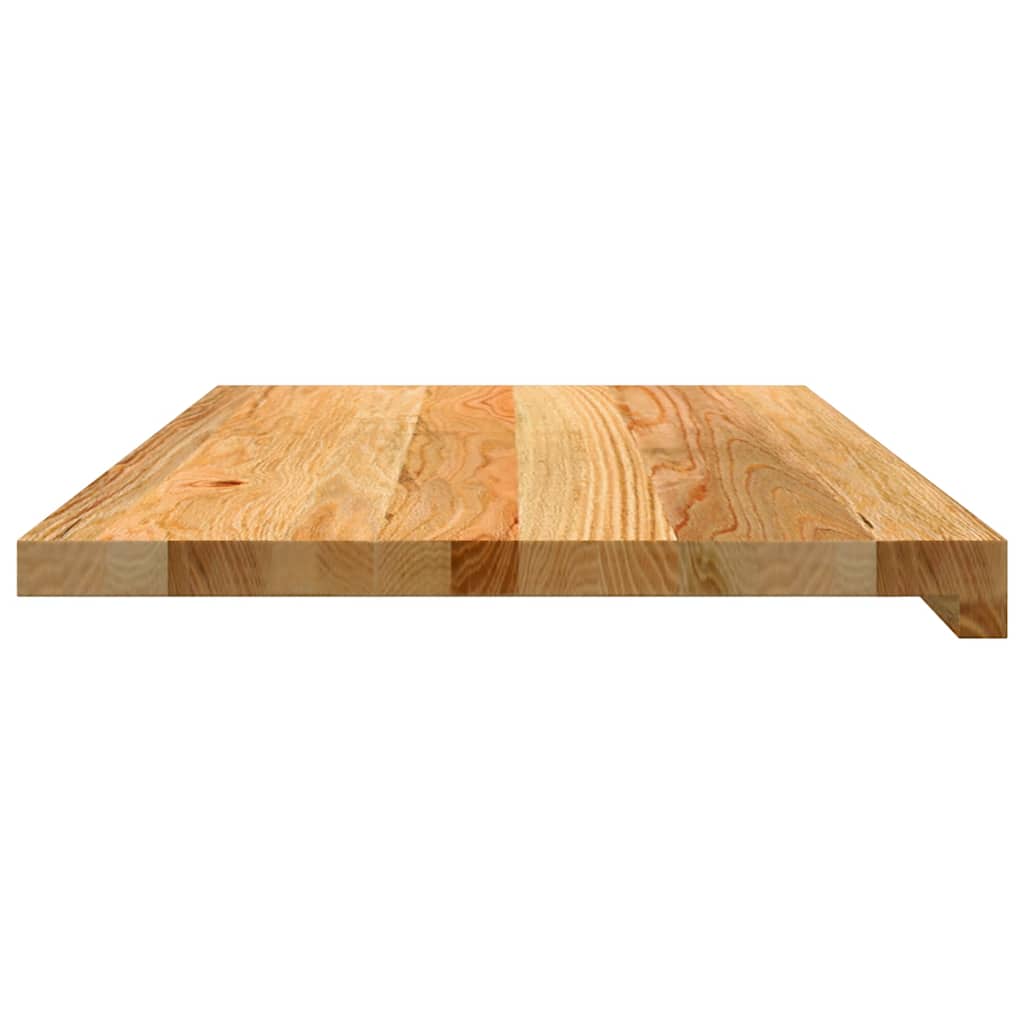 Prozorske klupice 2 kom svijetlosmeđe 70x40x2 cm masivne hrast