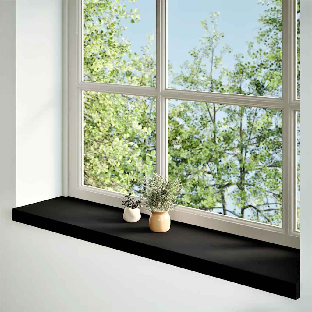 Prozorske klupice 2 kom tamnosmeđe 100x25x2 cm masivne hrast