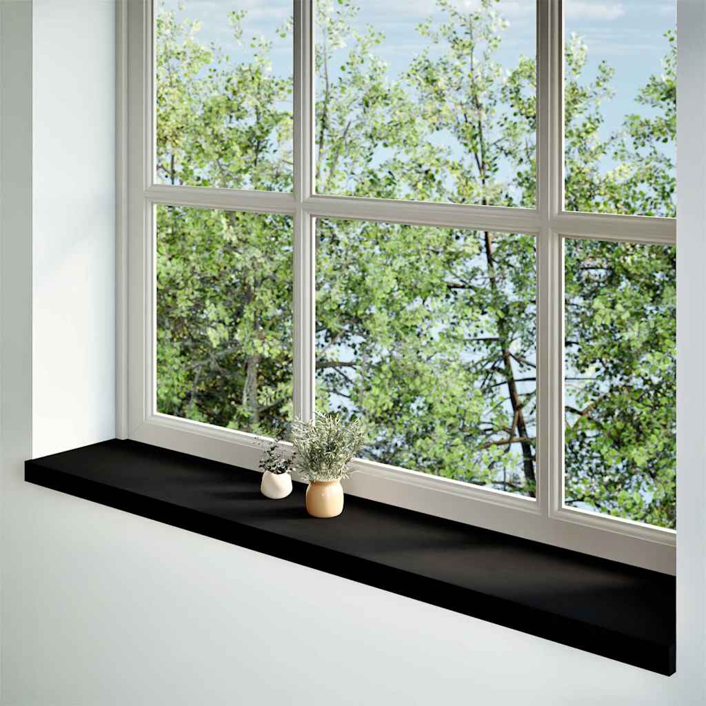 Prozorske klupice 2 kom tamnosmeđe 140x25x2 cm masivne hrast