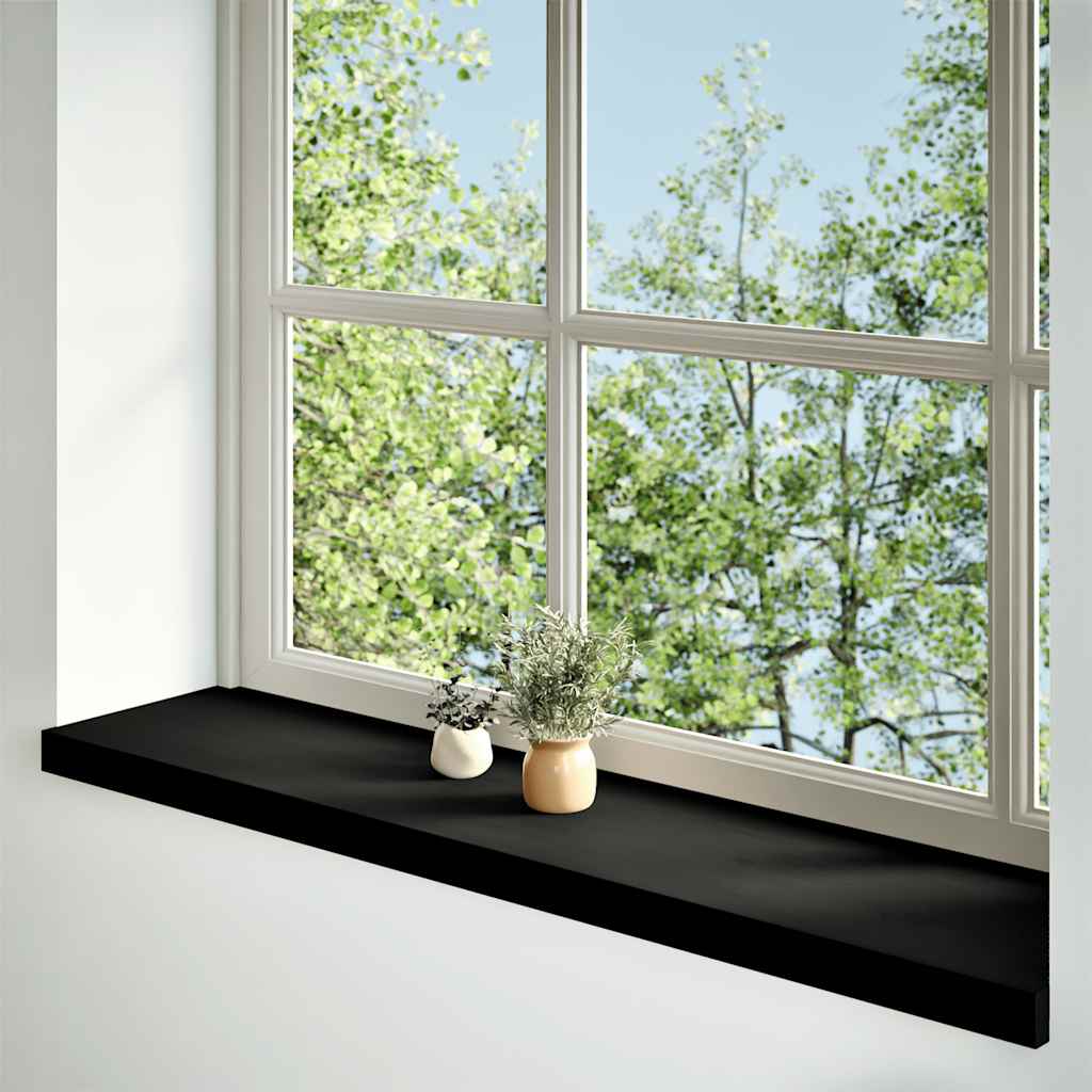 Prozorske klupice 2 kom tamnosmeđe 100x30x2 cm masivne hrast