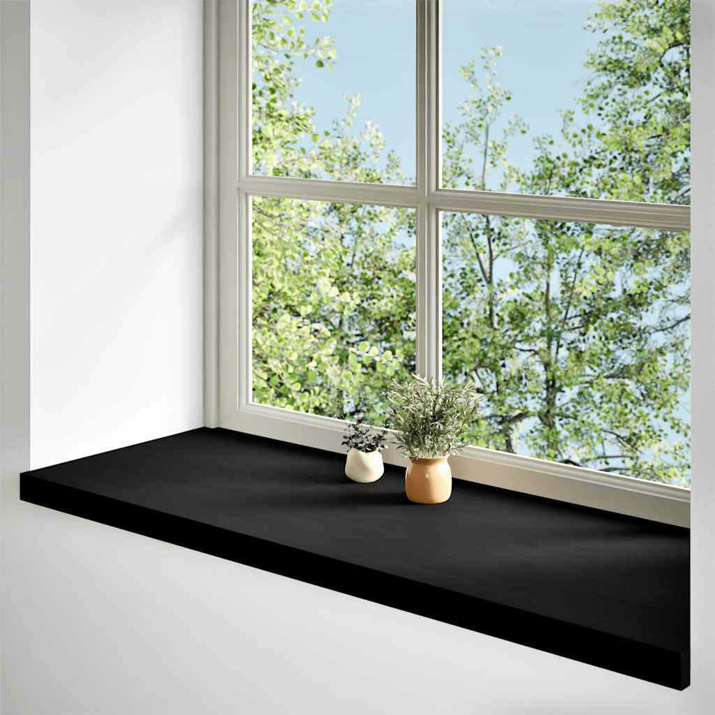 Prozorske klupice 2 kom tamnosmeđe 100x40x2 cm masivne hrast