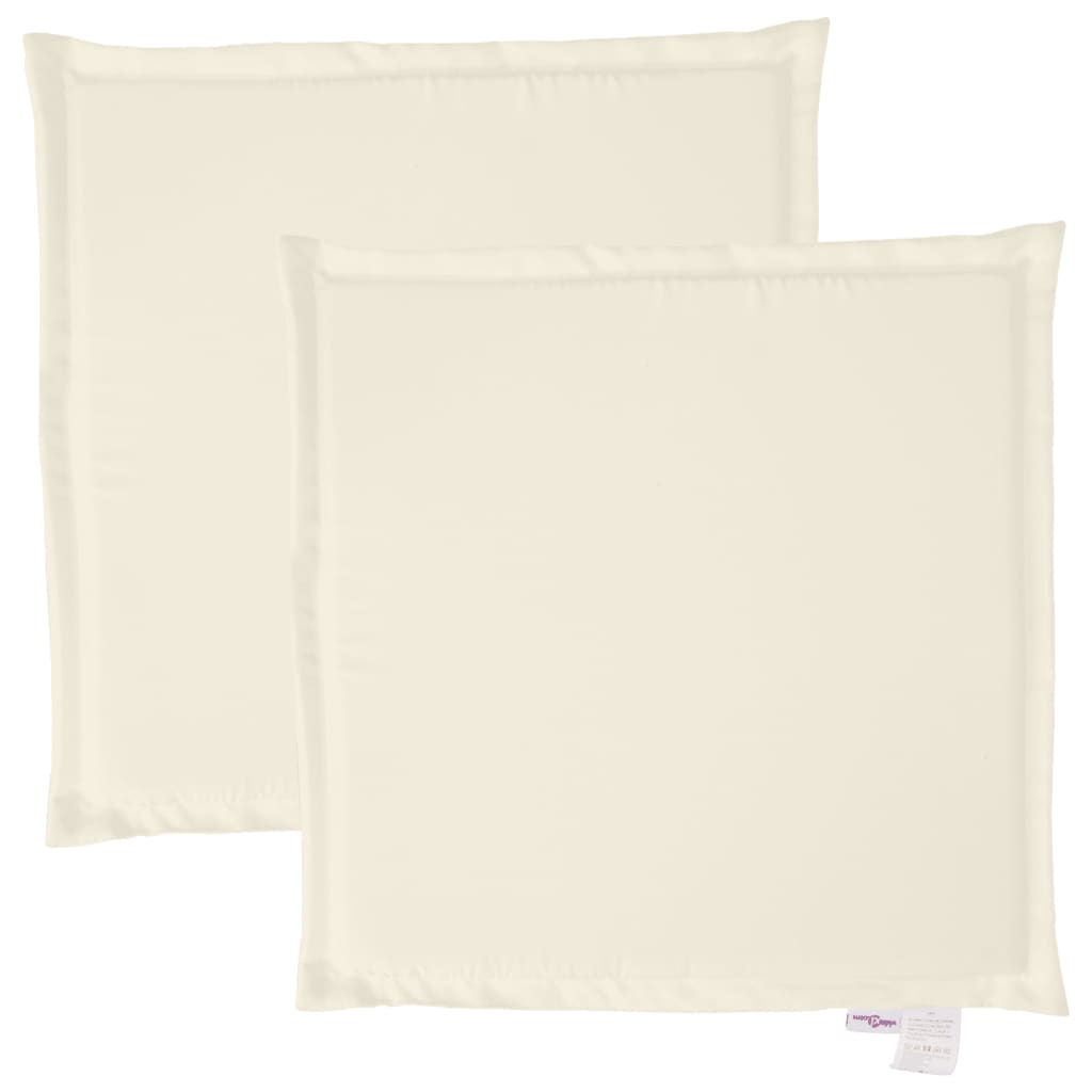 Vrtne podloge za sjedalo 2 kom krem 45x45x2 cm četvrtaste