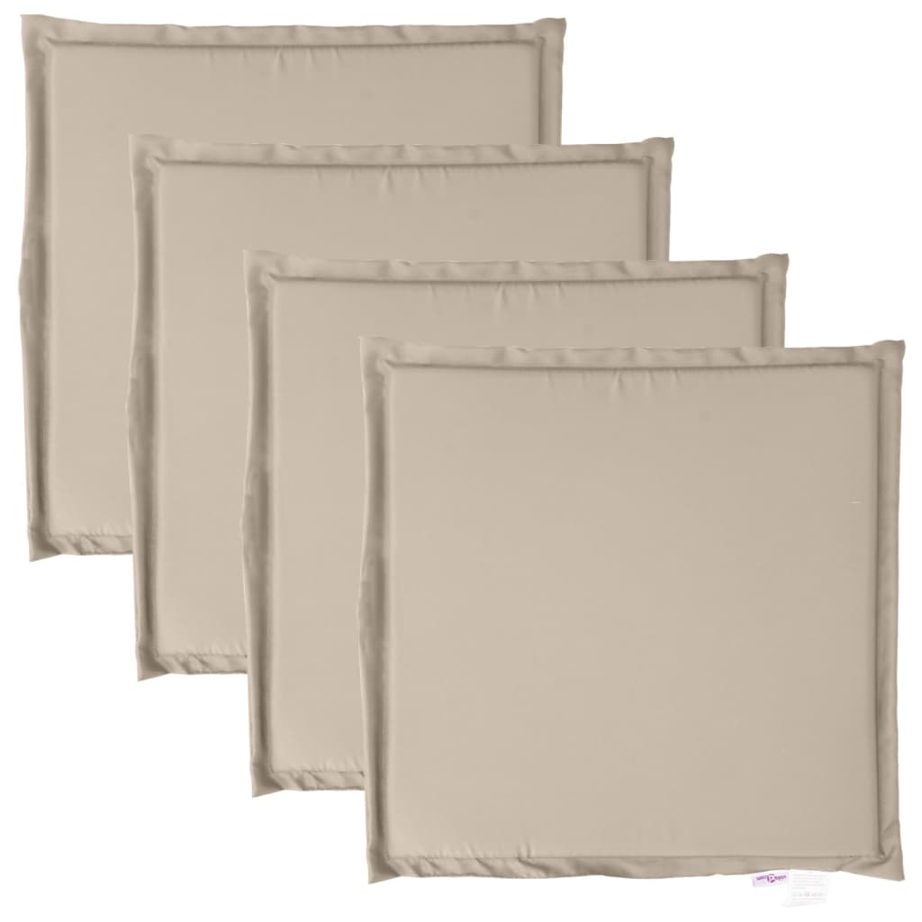 Vrtne podloge za sjedalo 4 kom smeđesive 45x45x2 cm četvrtaste