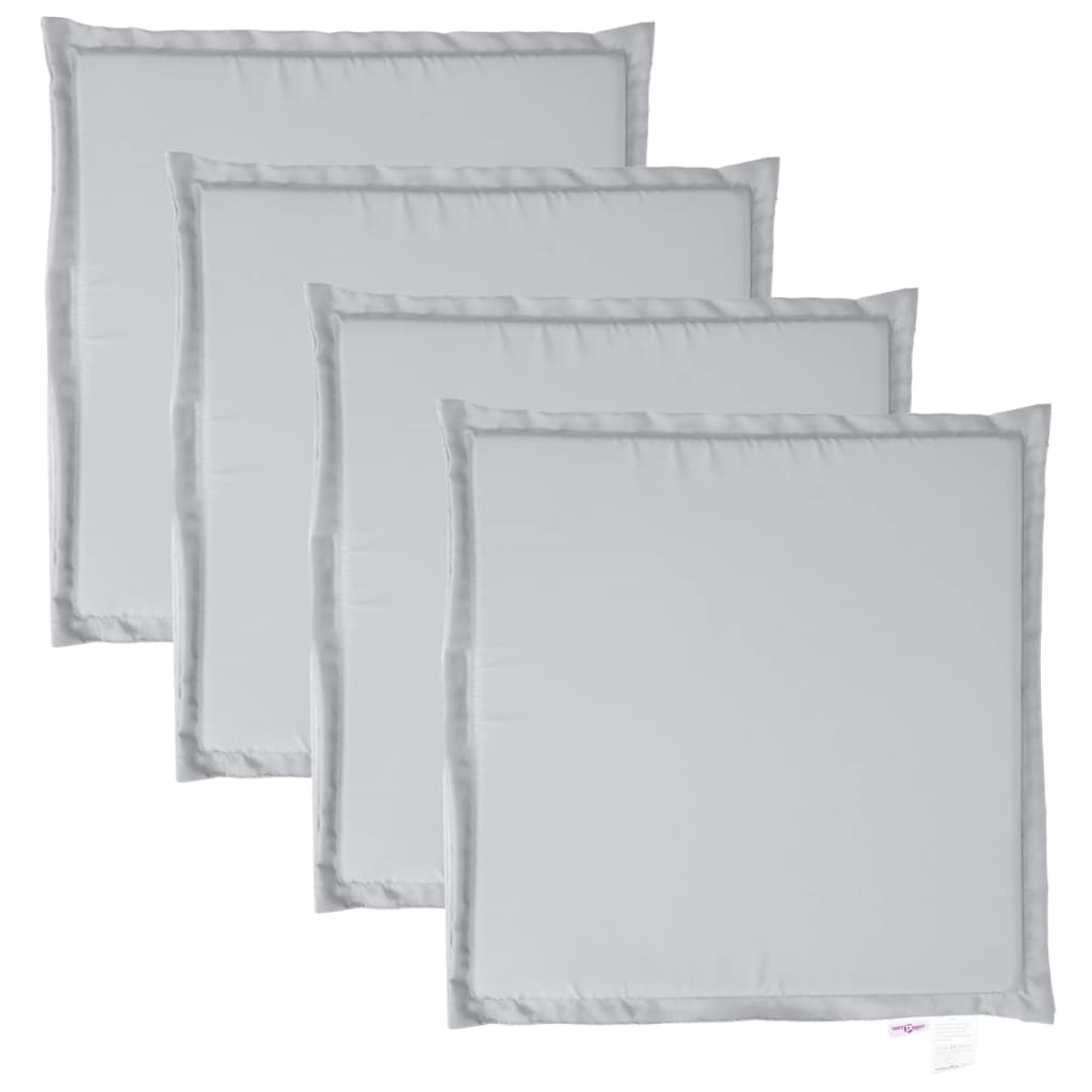 Vrtne podloge za sjedalo 4kom svijetlosive 45x45x2cm četvrtaste