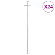 Klinovi za šator 24 kom 29,5 cm Ø 6 mm od pocinčanog čelika