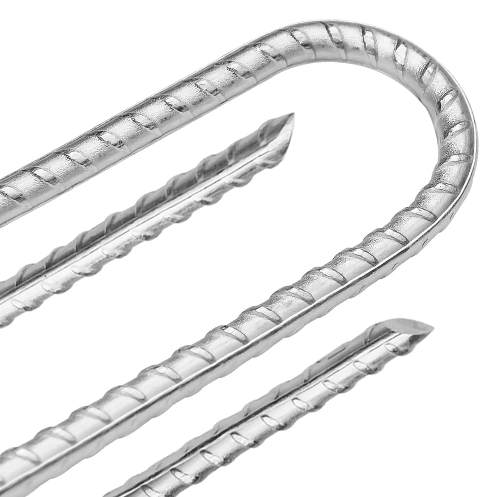Klinovi za šator U-oblika 6 kom 30 cm Ø 7 mm pocinčani čelik
