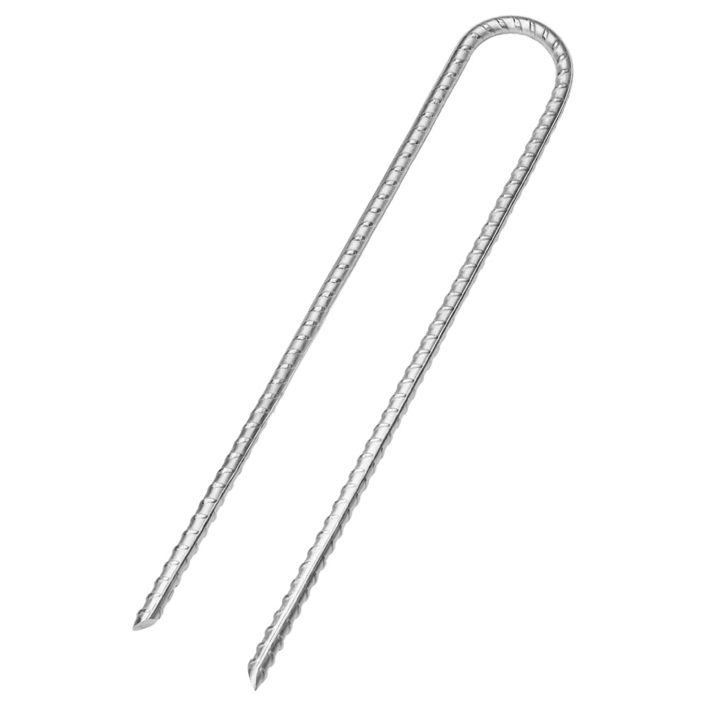 Klinovi za šator U-oblika 12 kom 30 cm Ø 7 mm pocinčani čelik