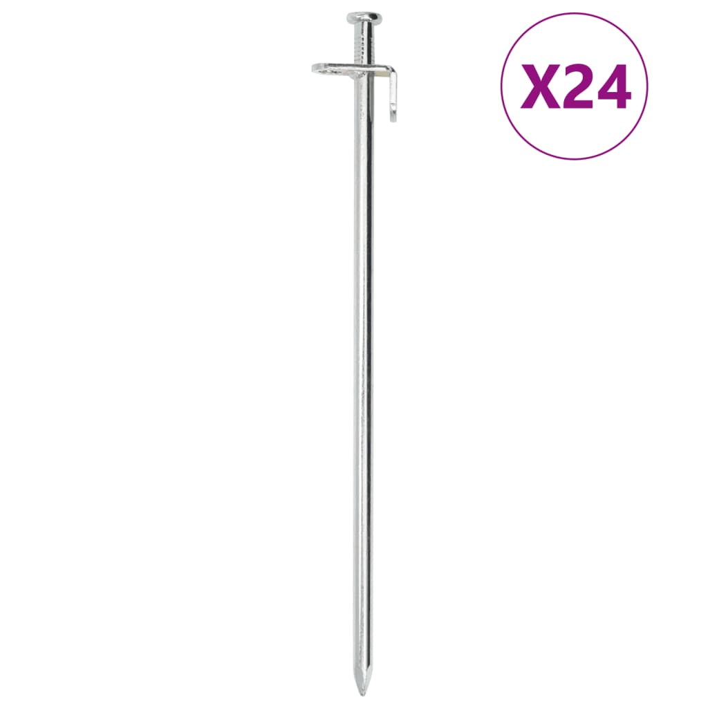 Klinovi za šator 24 kom 30 cm 8 mm od pocinčanog čelika