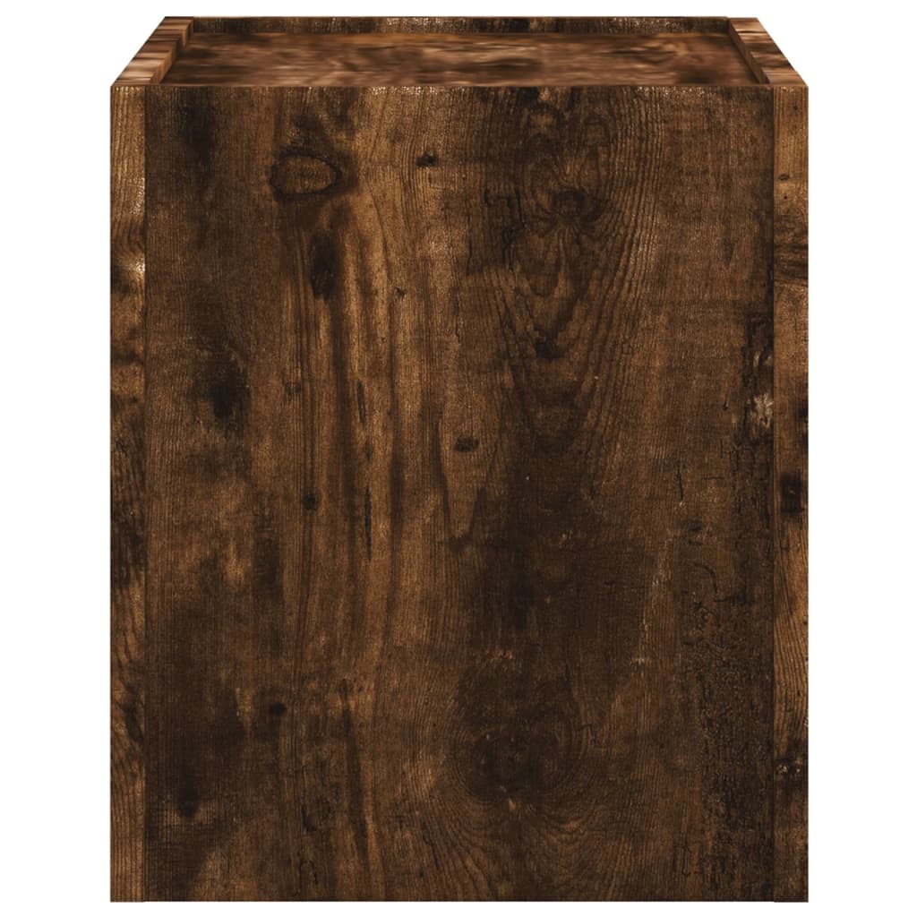 Zidni noćni ormarići 2 kom boja dimljenog hrasta 45x30x35 cm