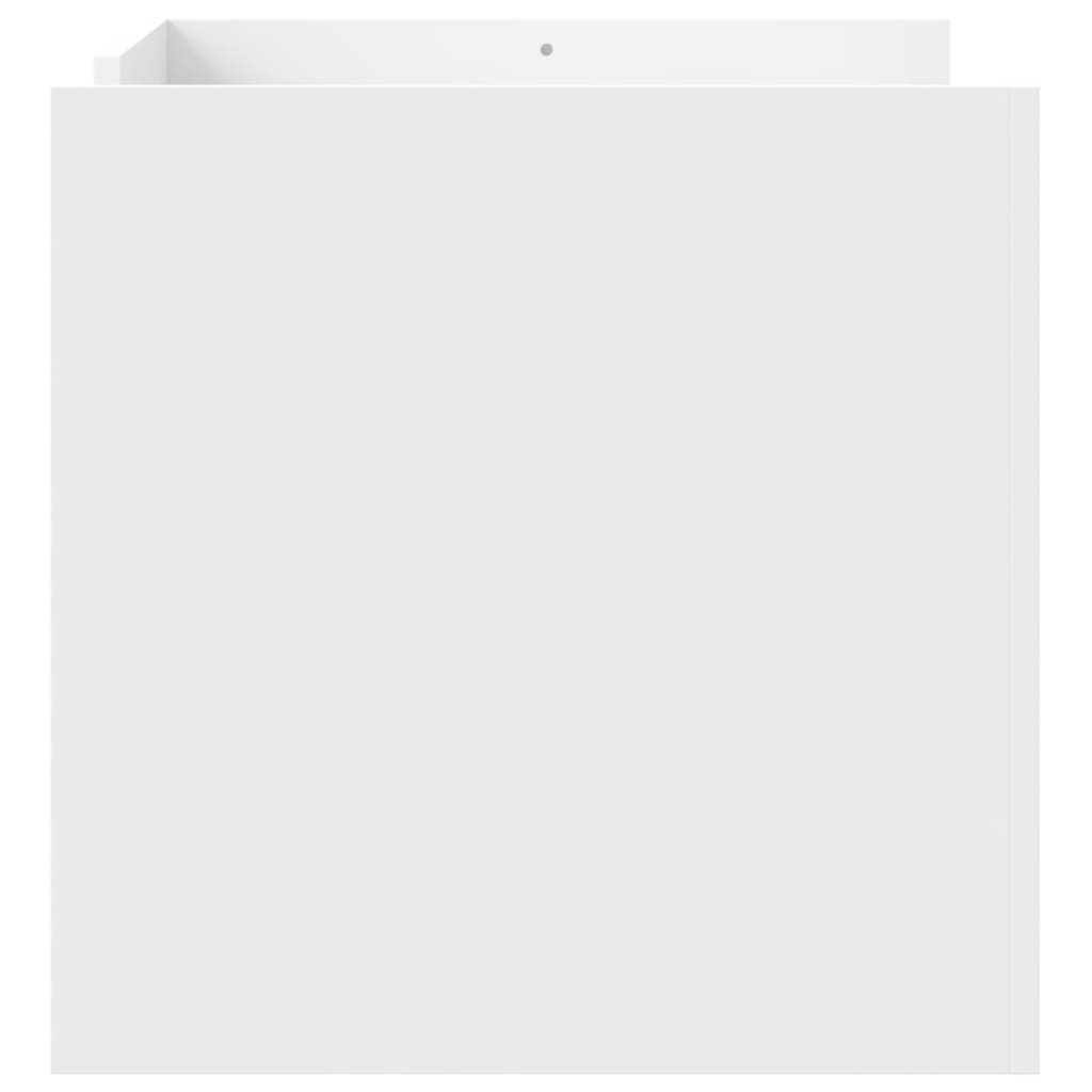 Stolić za kavu bijeli 80 x 50 x 50 cm od konstruiranog drva