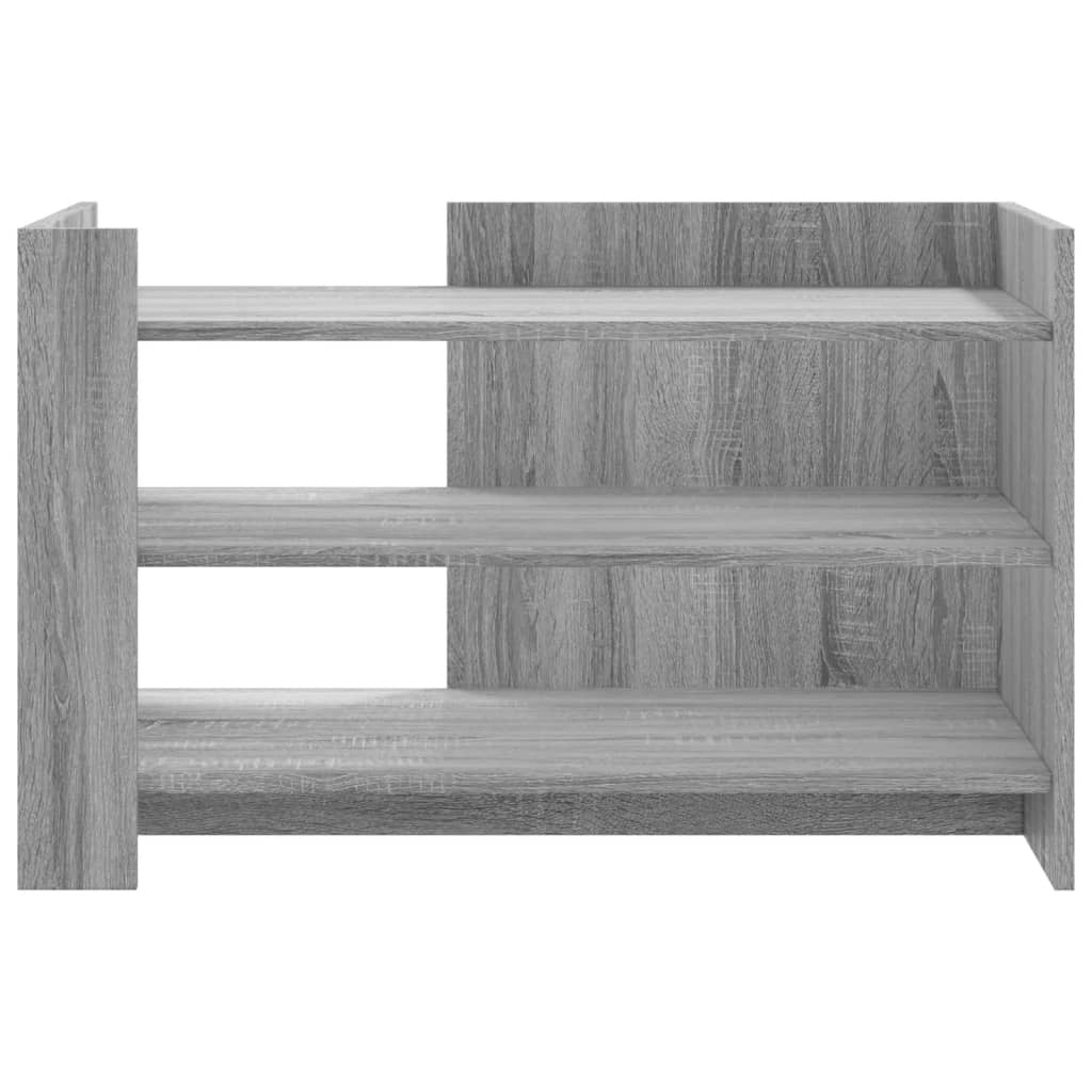 Stolić za kavu siva boja hrasta 80x50x50 cm konstruirano drvo