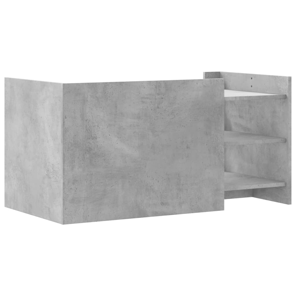 Stolić za kavu siva boja betona 100 x 50 x 50 cm od drva