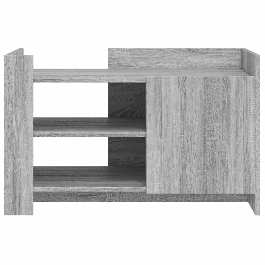 Stolić za kavu siva boja hrasta 80x50x50 cm konstruirano drvo