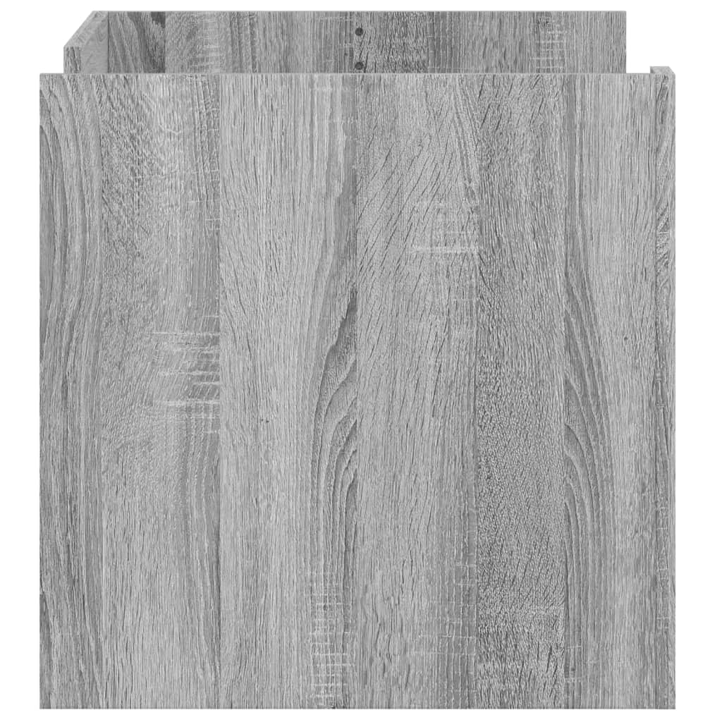 Stolić za kavu siva boja hrasta 80x50x50 cm konstruirano drvo