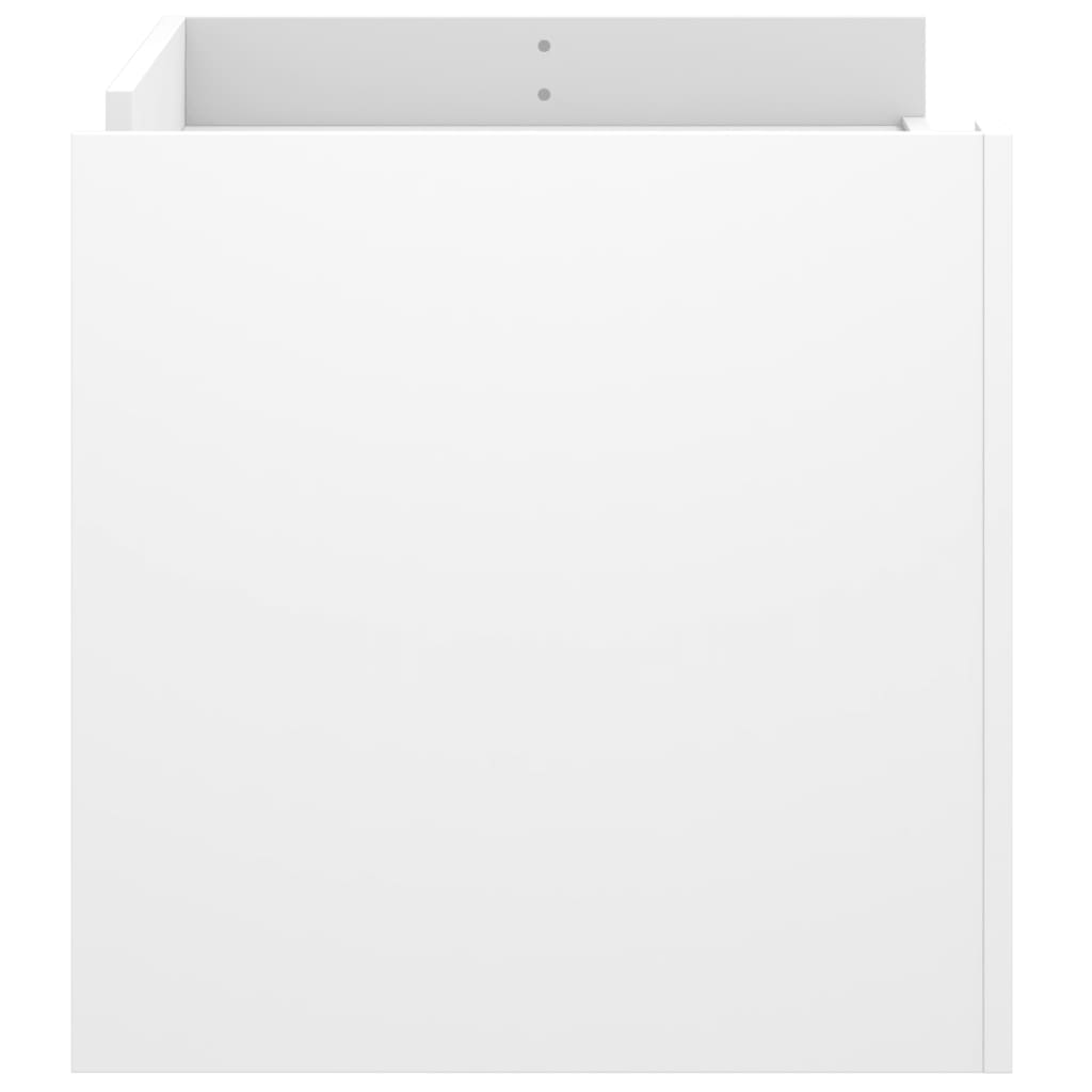 Stolić za kavu bijeli 100 x 50 x 50 cm od konstruiranog drva