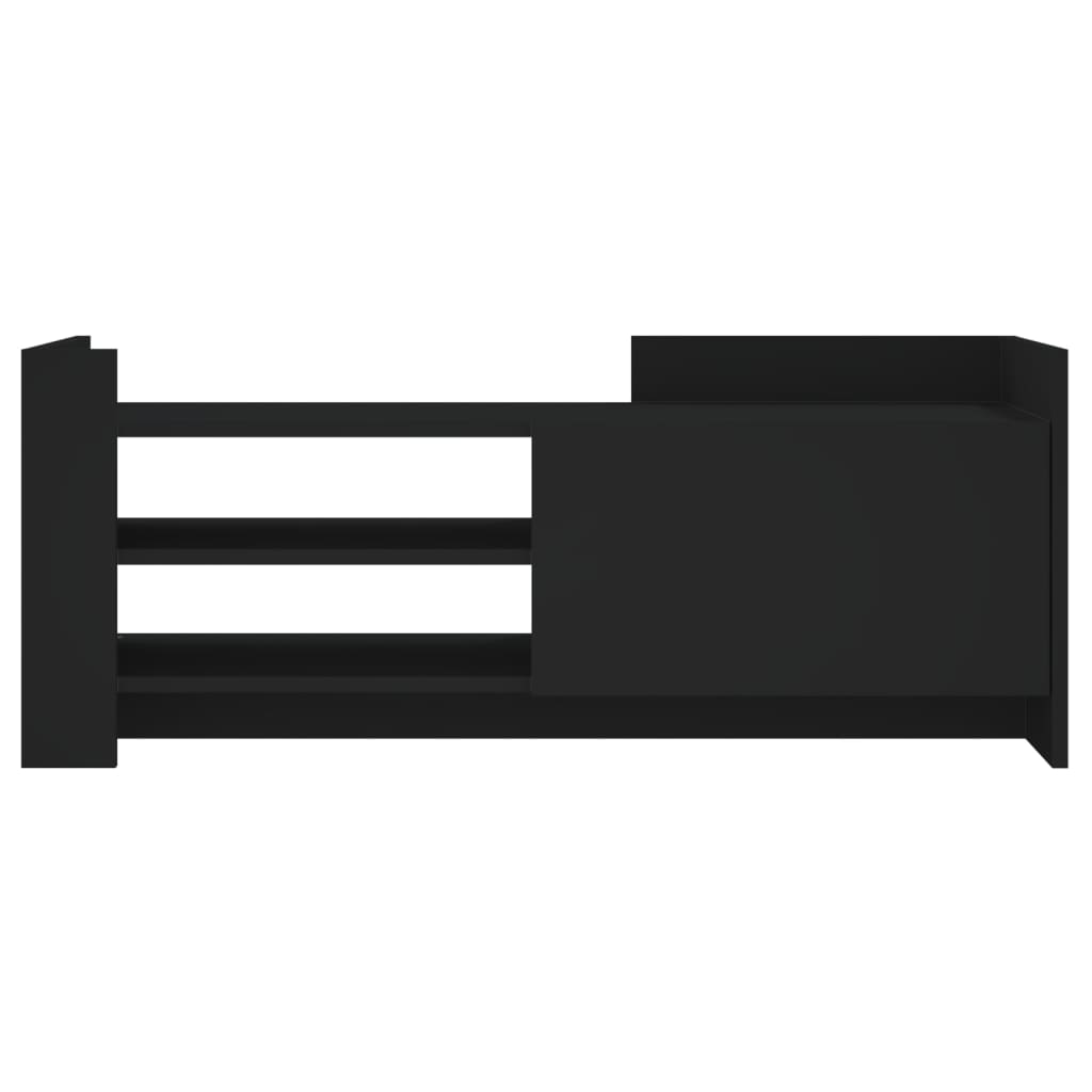 TV ormarić crni 100 x 35 x 40 cm od konstruiranog drva