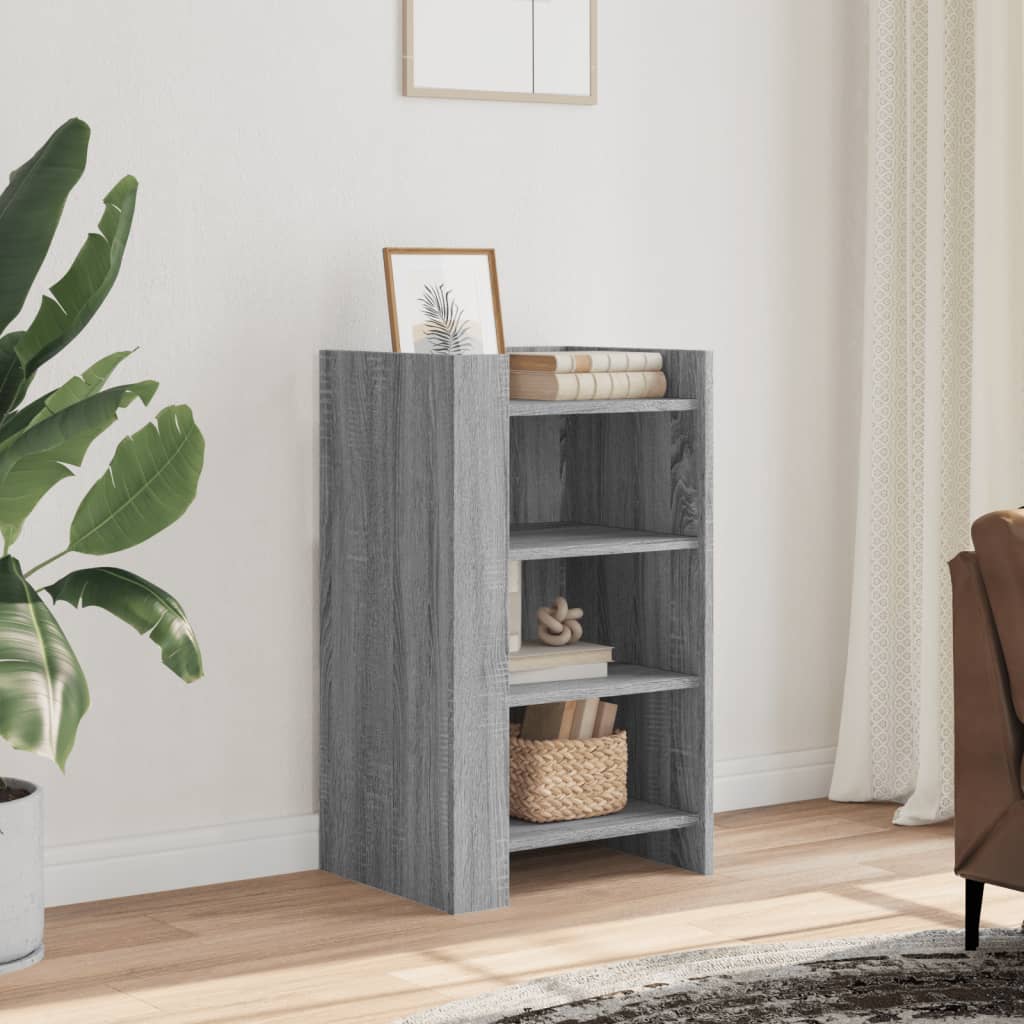 Komoda siva boja hrasta 45x35x75 cm od konstruiranog drva
