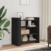 Komoda crna 73,5x35x75 cm od konstruiranog drva