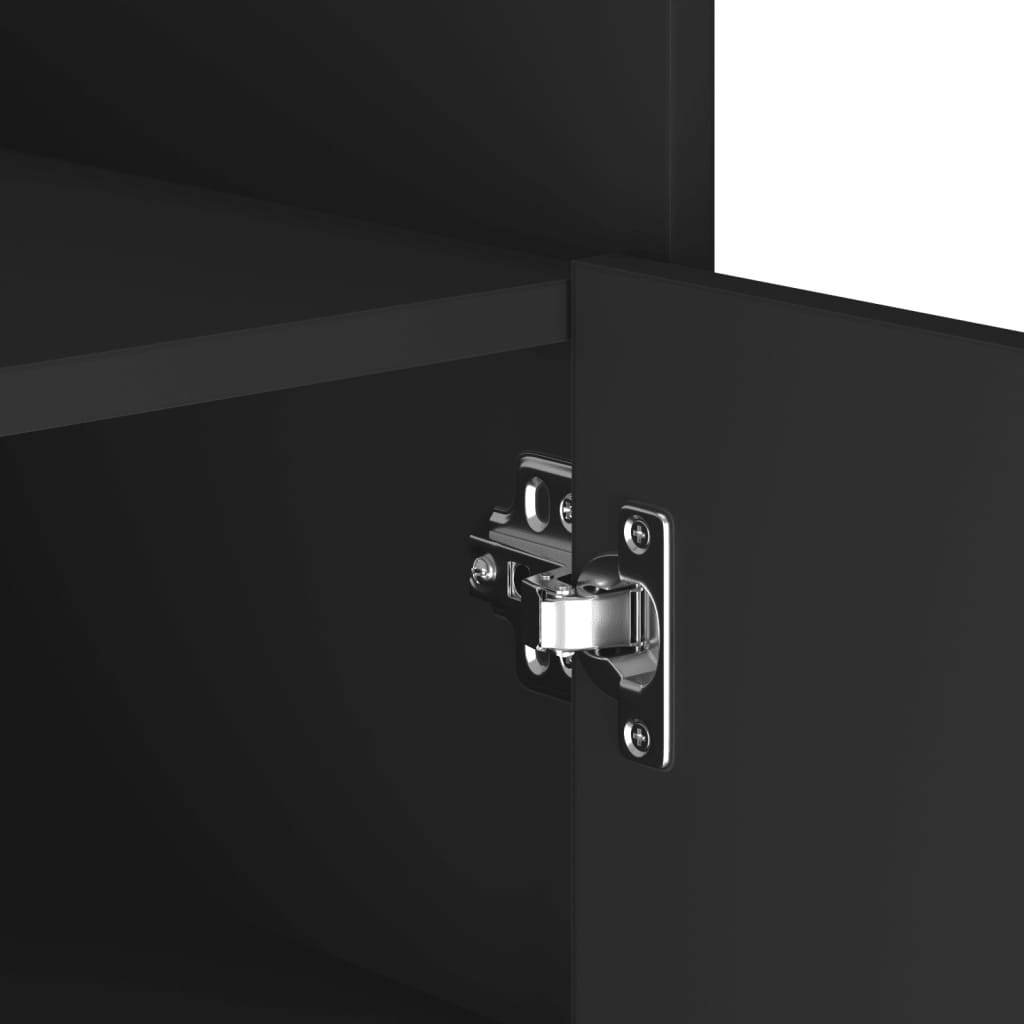 Komoda crna 45x35x75 cm od konstruiranog drva