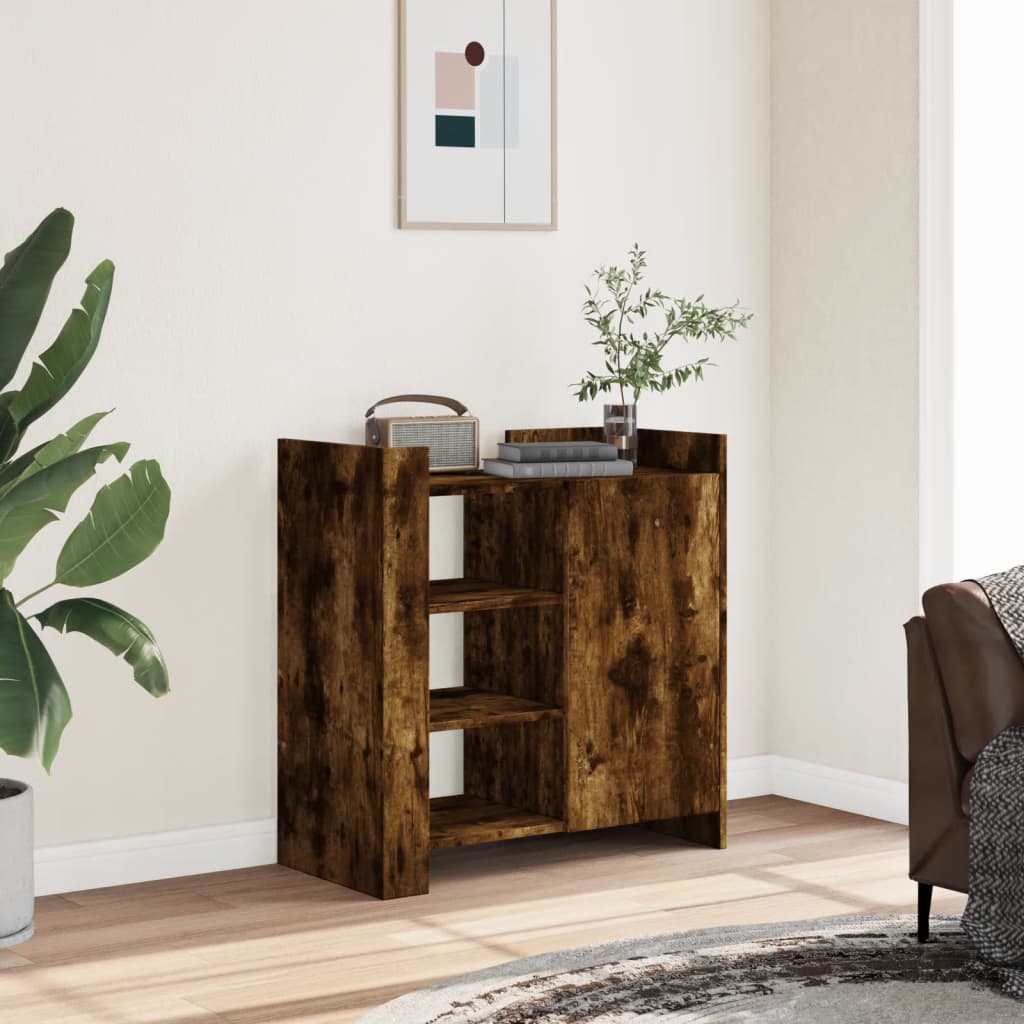 Komoda boja dimljenog hrasta 73,5x35x75 cm konstruirano drvo