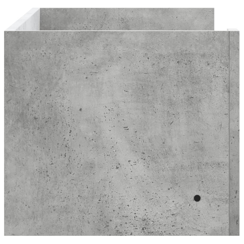 Zidna polica siva boja betona 100x35x30,5 cm konstruirano drvo