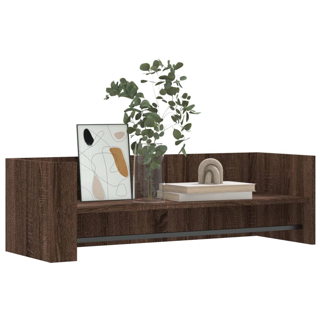 Zidna polica boja hrasta 100x35x30,5 cm od konstruiranog drva