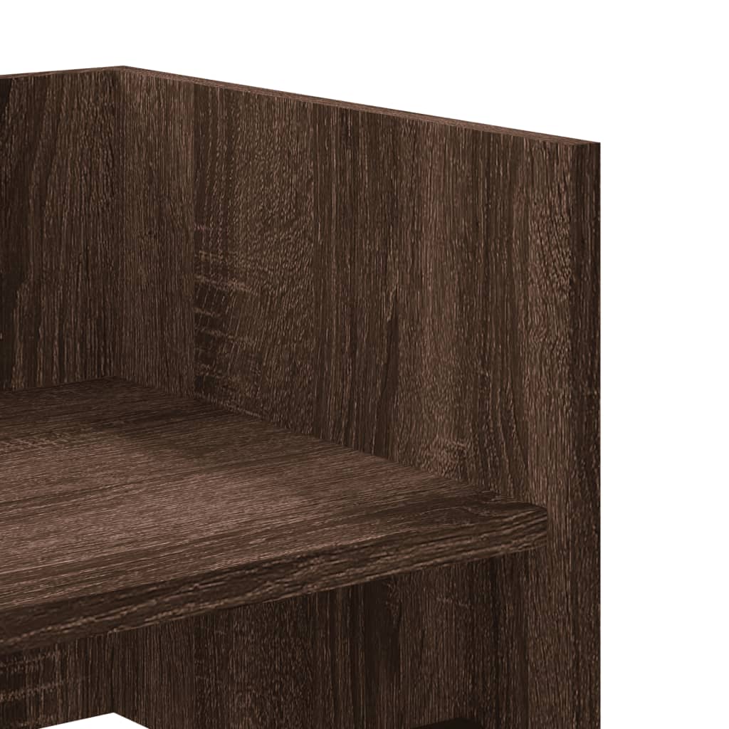 Zidna polica boja hrasta 100x35x30,5 cm od konstruiranog drva