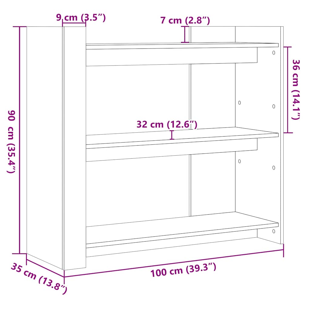 Konzolni stol crni 100x35x90 cm od konstruiranog drva