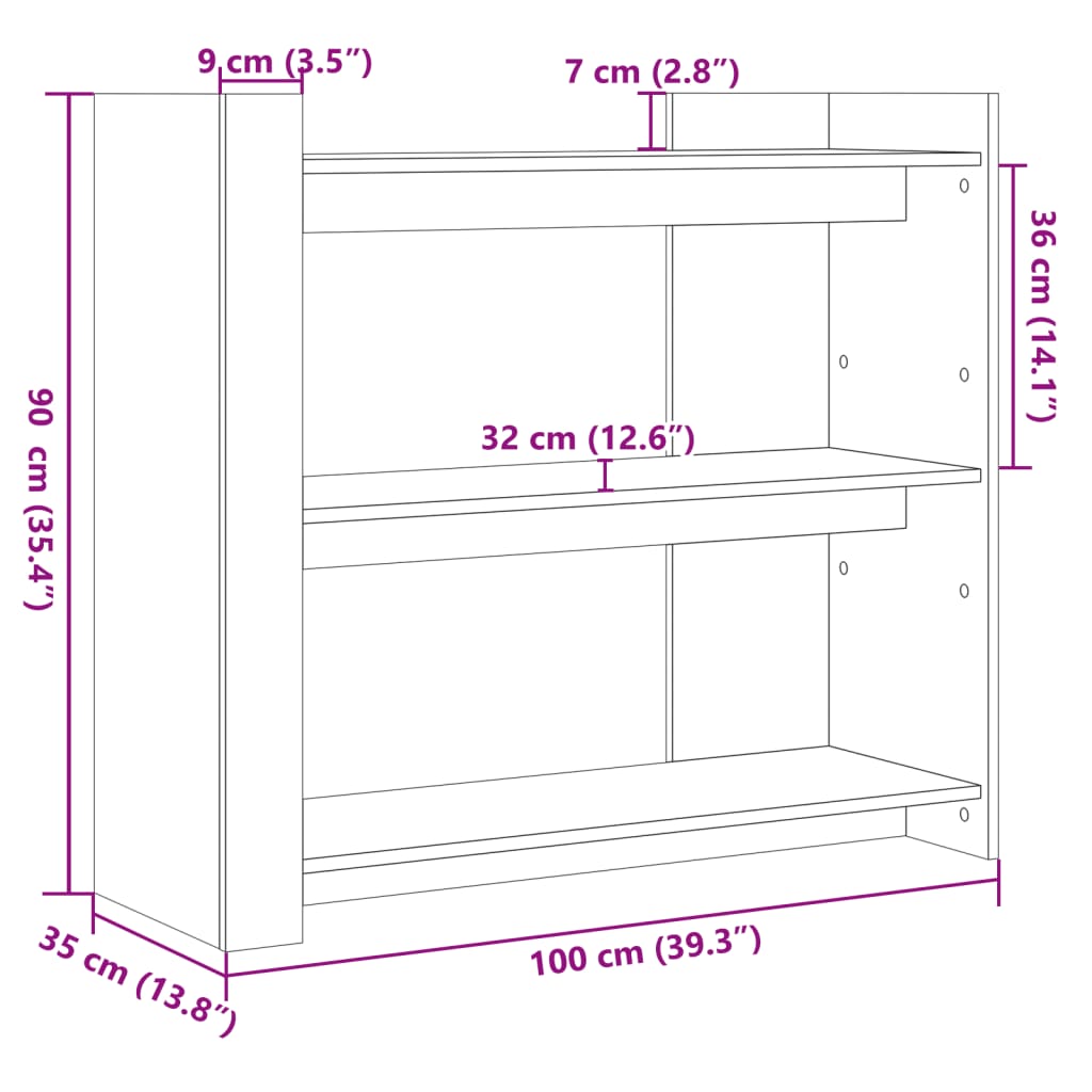 Konzolni stol boja hrasta 100x35x90 cm konstruirano drvo