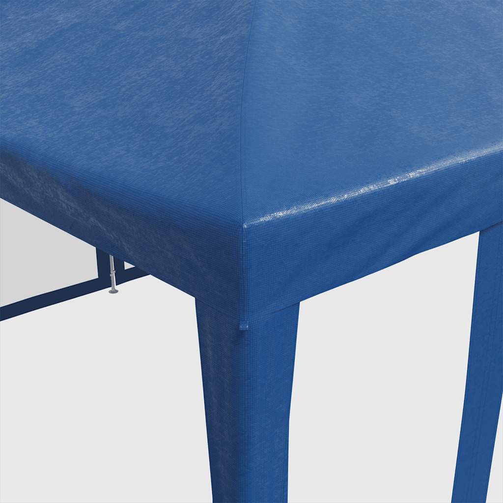 Šator za zabave s 10 mrežastih bočnih zidova plavi 6x4 m HDPE