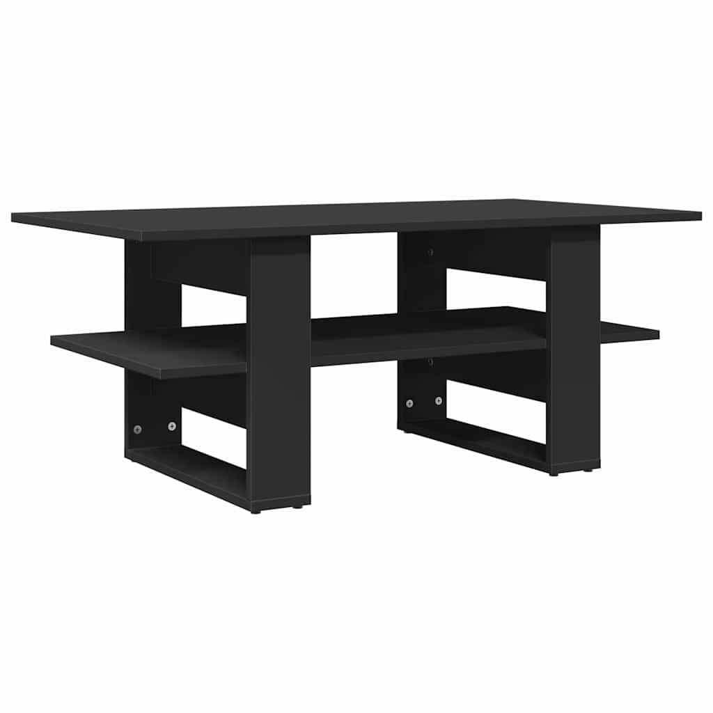 Stolić za kavu crni 102 x 55 x 42 cm od konstruiranog drva