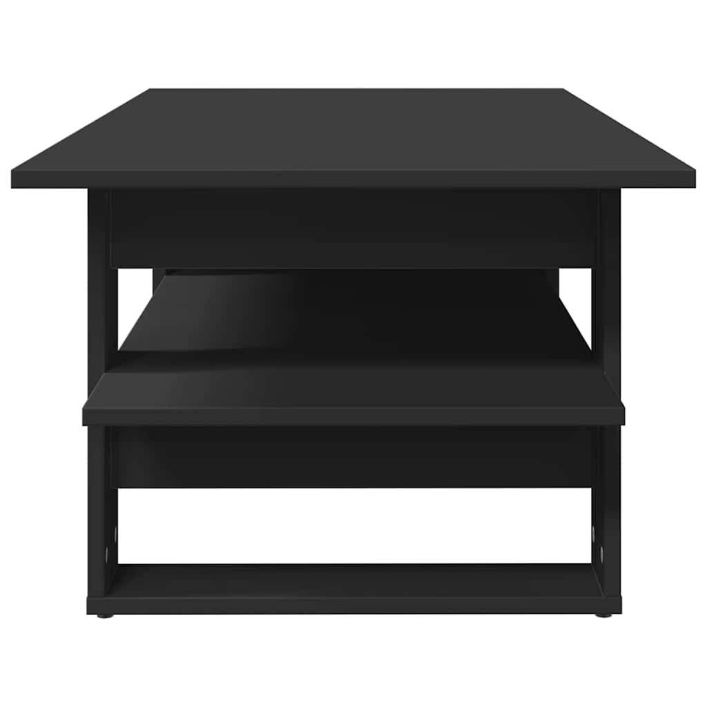 Stolić za kavu crni 102 x 55 x 42 cm od konstruiranog drva