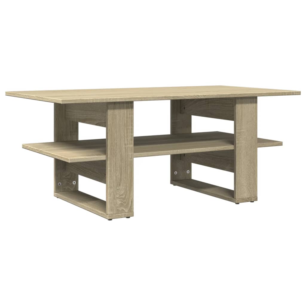 Stolić za kavu boja hrasta 102x55x42 cm konstruirano drvo