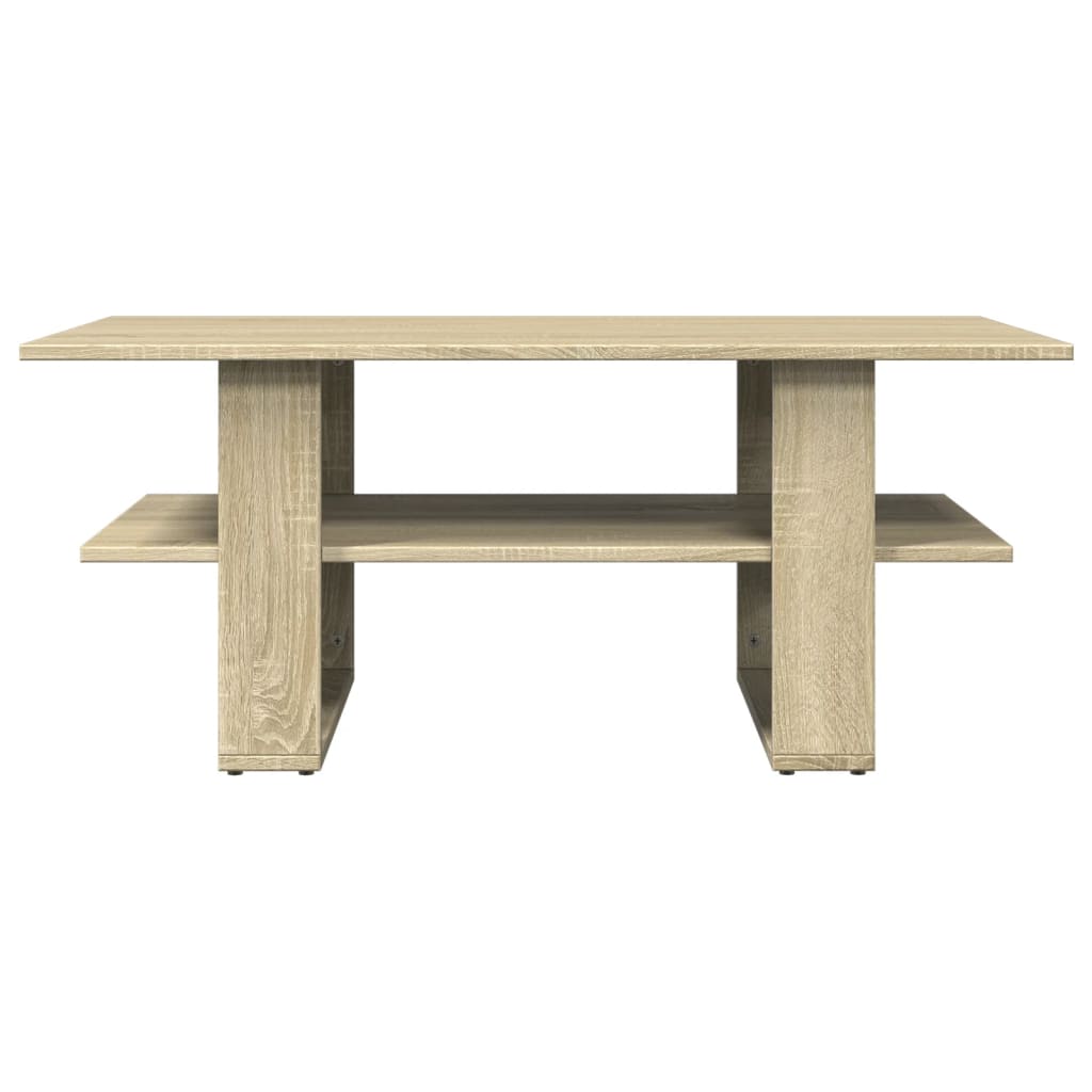 Stolić za kavu boja hrasta 102x55x42 cm konstruirano drvo