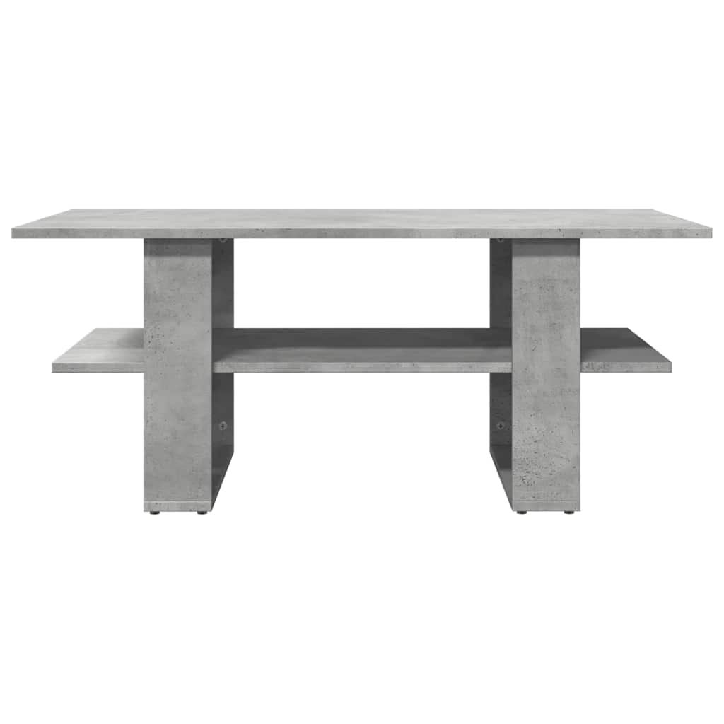 Stolić za kavu boja betona 102x55x42 cm konstruirano drvo