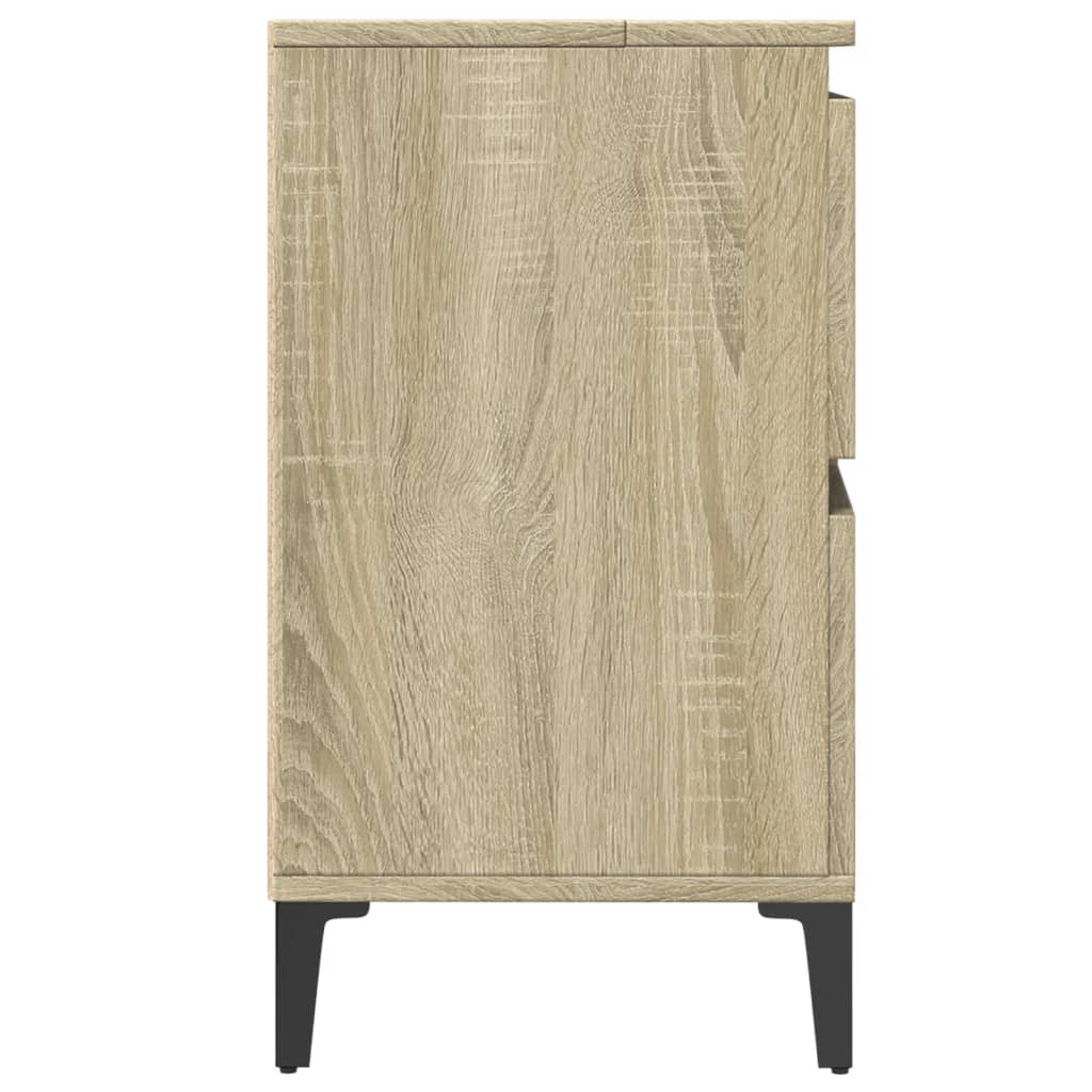 Ormarić za umivaonik boja hrasta sonome 80 x 33 x 60 cm drveni