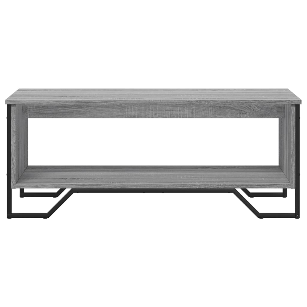 Stolić za kavu siva boja hrasta 100x51x40 cm konstruirano drvo