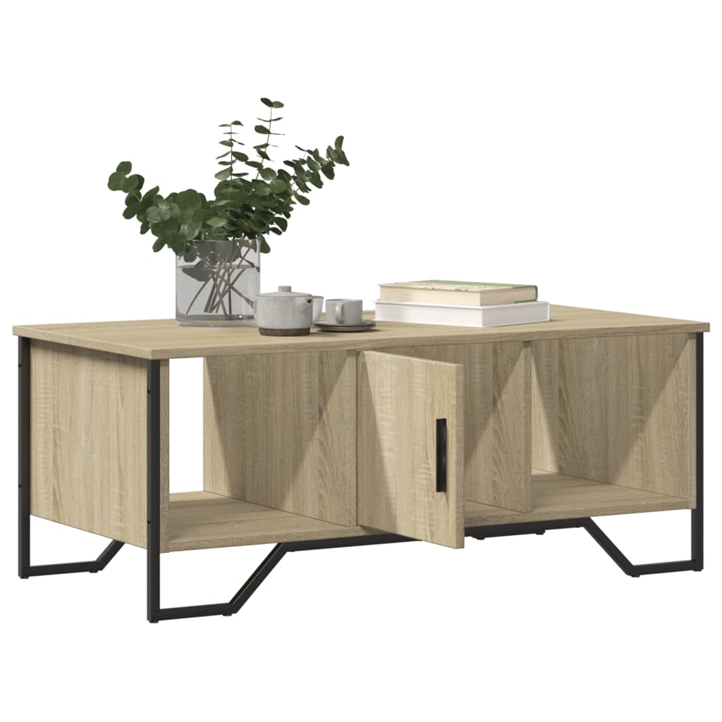 Stolić za kavu boja hrasta 100 x 51 x 40 cm konstruirano drvo