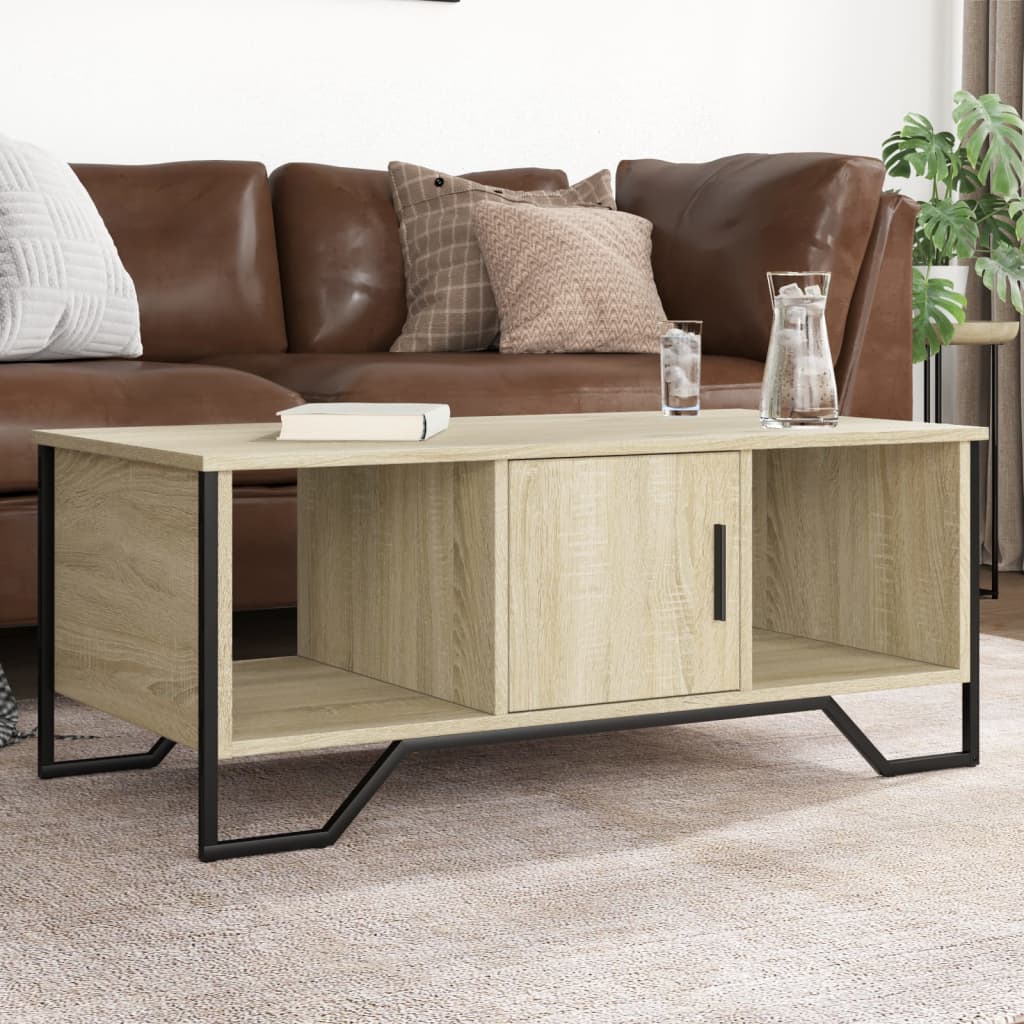 Stolić za kavu boja hrasta 100 x 51 x 40 cm konstruirano drvo