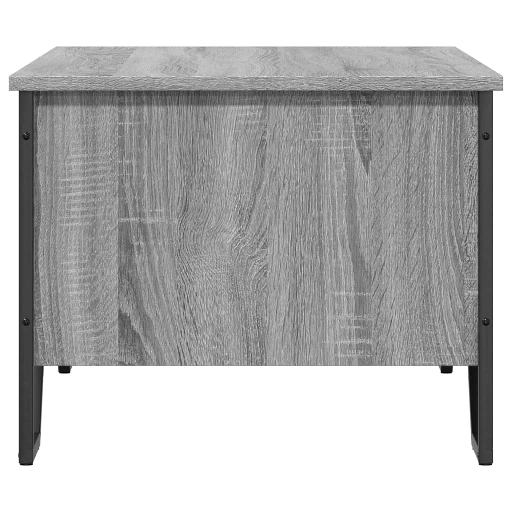 Stolić za kavu siva boja hrasta 100x51x40 cm konstruirano drvo