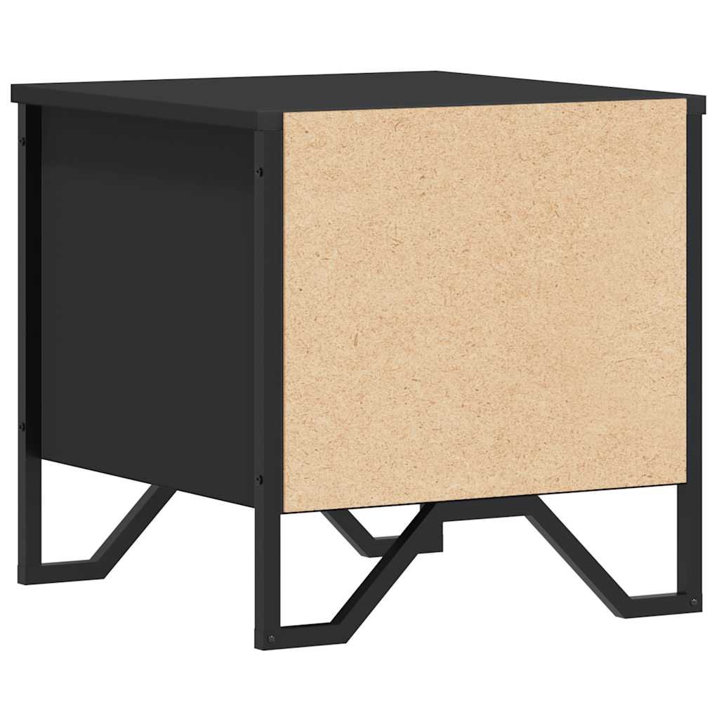 Noćni ormarići 2 kom crni 40 x 30 x 40 cm od konstruiranog drva