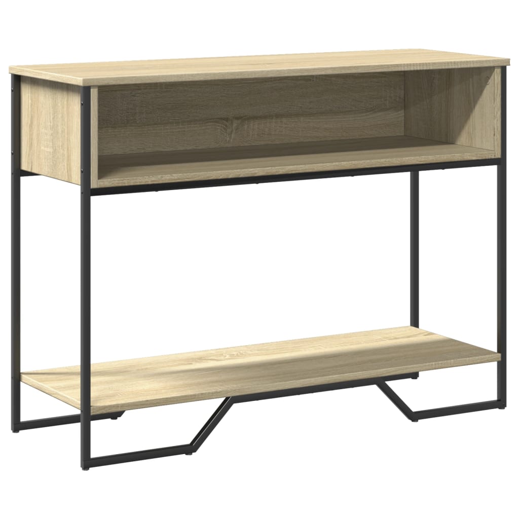 Konzolni stol boja hrasta 100 x 35 x 74,5 cm konstruirano drvo