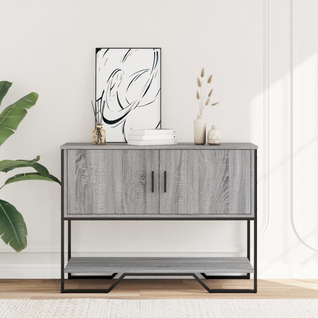 Konzolni stol boja hrasta 100 x 35 x 74,5 cm konstruirano drvo