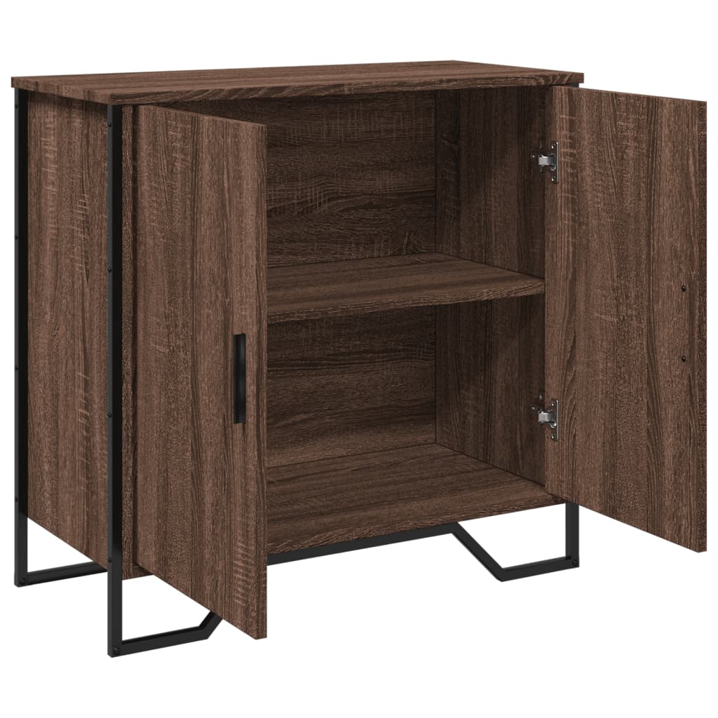 Komoda boja smeđeg hrasta 78x35,5x74,5 cm konstruirano drvo