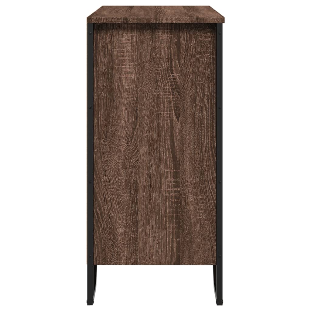 Komoda boja smeđeg hrasta 78x35,5x74,5 cm konstruirano drvo